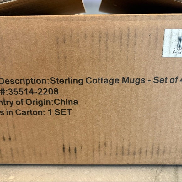 🆕MacKenzie-Childs Sterling Cottage Mugs Set of 4 - Picture 11 of 11